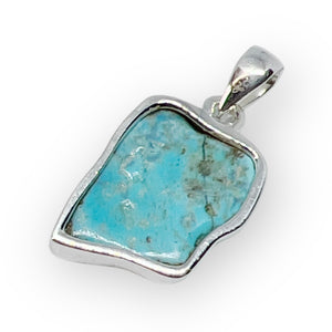 Kingman Turquoise Sterling Silver Pendant