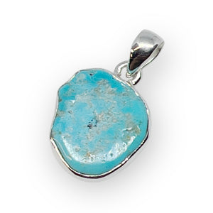 Kingman Turquoise Sterling Silver Pendant