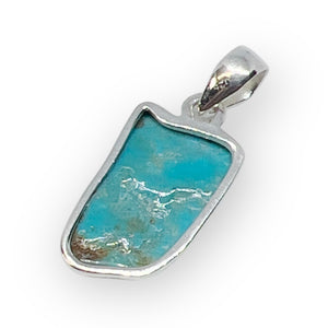 Kingman Turquoise Sterling Silver Pendant