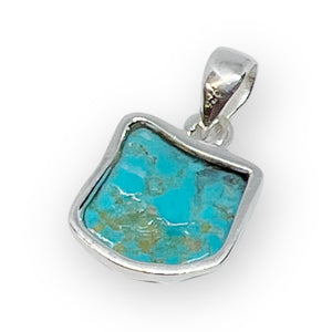 Kingman Turquoise Sterling Silver Pendant