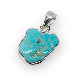 Kingman Turquoise Sterling Silver Pendant