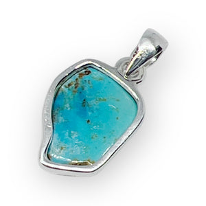 Kingman Turquoise Sterling Silver Pendant