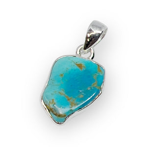 Kingman Turquoise Sterling Silver Pendant