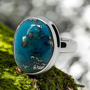 Nishapur Persian Turquoise Sterling Silver Ring