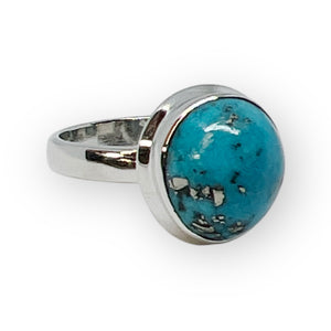Nishapur Persian Turquoise Sterling Silver Ring