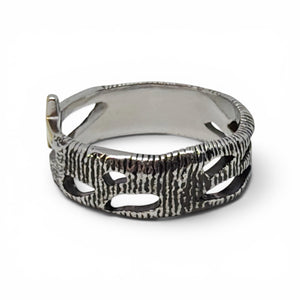 Organic Faith Stainless Steel Cross Ring