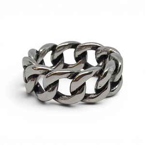 Thick Curb Link Stainless Steel Ring
