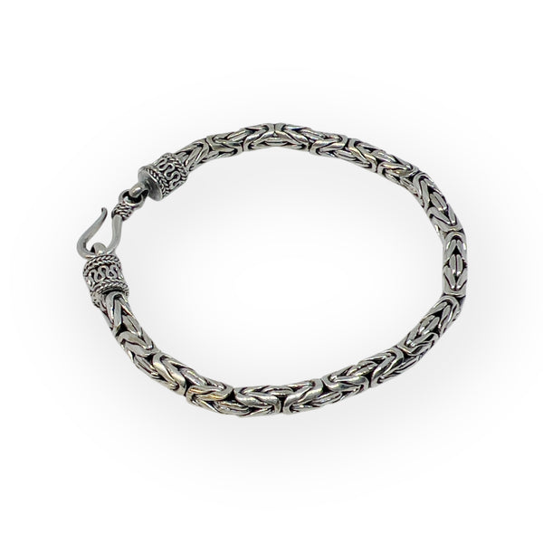 Sterling Silver Byzantine Bracelet