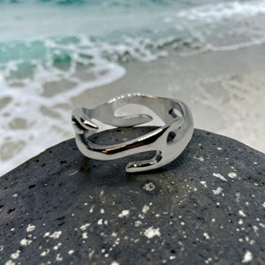 Ocean Wave Open Ring