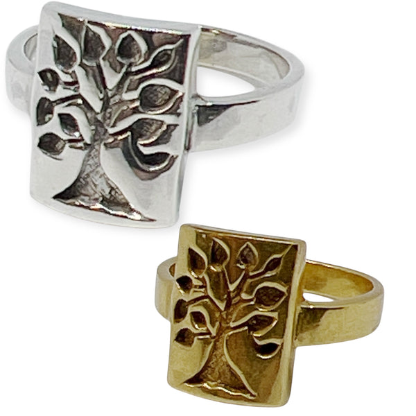 Tree of Life Sterling Silver Ring