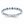 THE AZURE RING - Sterling Silver Sapphire Eternity Ring - Blue CZ Band