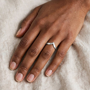 The Summit Chevron Ring - 925 Sterling Silver