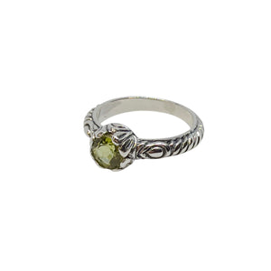 Royal Peridot Sterling Silver Ring