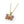 Golden Tourmaline Gemstone Butterfly Pendant Necklace