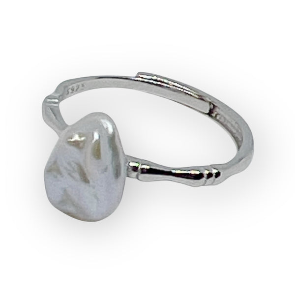 Keishi Pearl 925 Sterling Silver Ring