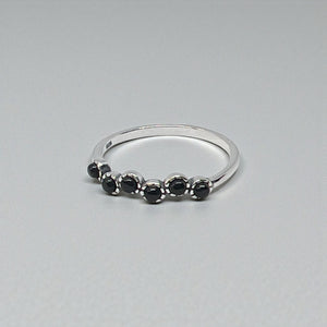 Midnight Wave Stacking Ring