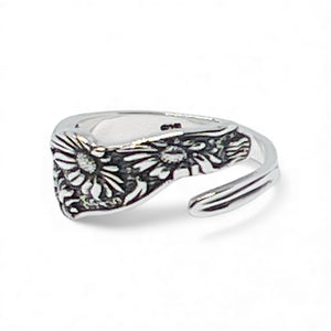 Sunflower Bypass Spoon Ring