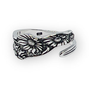 Sunflower Bypass Spoon Ring