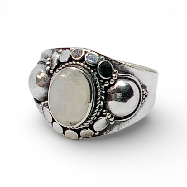 Ethereal Moonstone Statement Ring