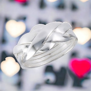 Sterling Silver Puzzle Ring