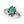 Petite Oval Turquoise Sterling Silver Ring