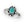 Load image into Gallery viewer, Petite Oval Turquoise Sterling Silver Ring
