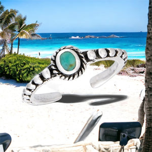 Turquoise Sterling Silver Toe Ring