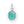 Petite Turquoise Sterling Silver Pendant Necklace