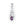 Amethyst CZ Celtic Sterling Silver Pendant Necklace