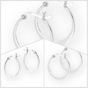 925 Sterling Silver Hoop Earring