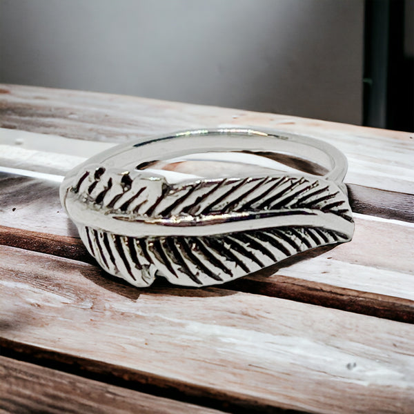 Feather Sterling Silver Ring