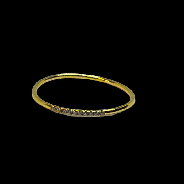 14kt Gold Fill Multi Zircon Gemstone Ring