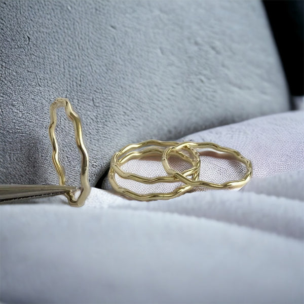 14kt Gold Fill Wave Ring