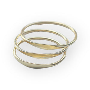 14kt Gold Fill Simple Flat Minimalist Ring