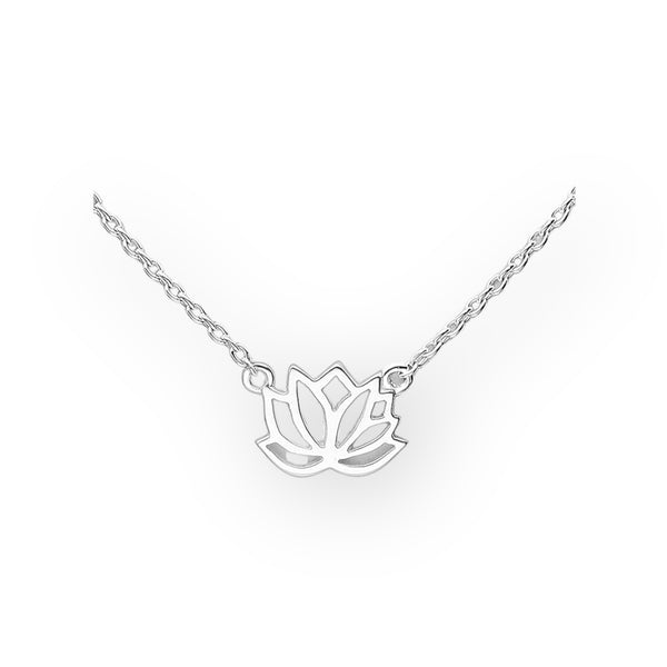 Little Lotus 925 Sterling Silver Necklace