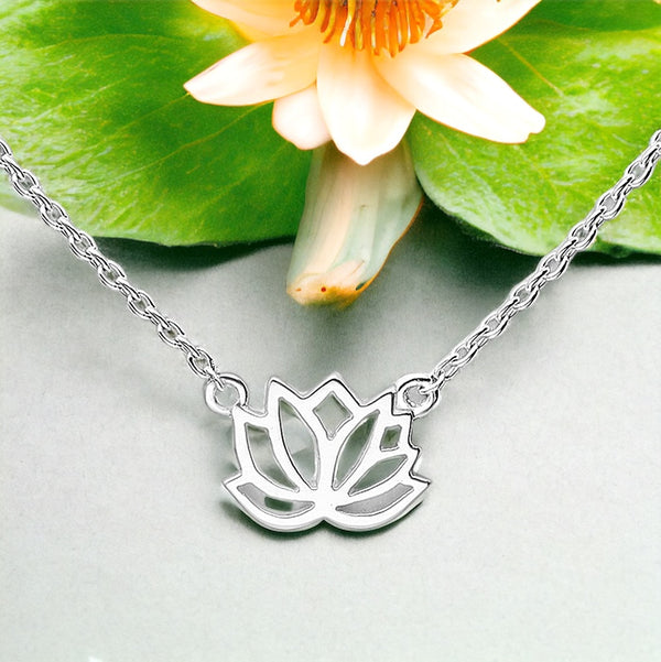 Little Lotus 925 Sterling Silver Necklace
