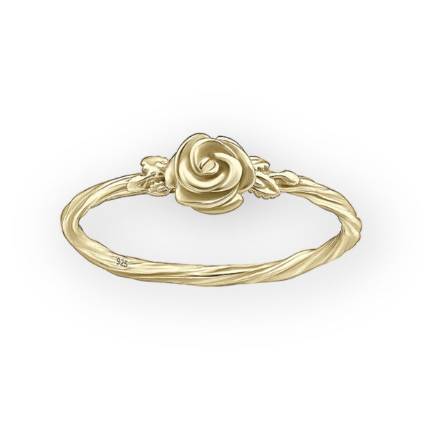 Wrap Rose Golden Sterling Silver Ring