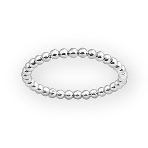Sterling Silver Rolling Bead Ring