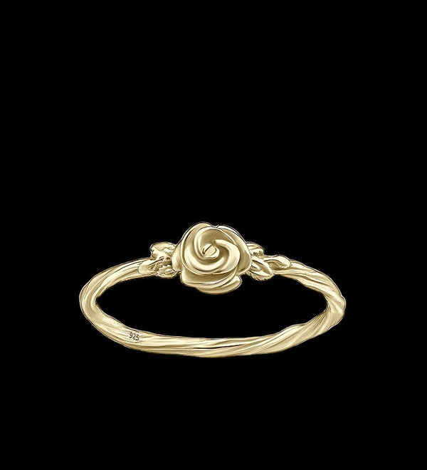 Wrap Rose Golden Sterling Silver Ring