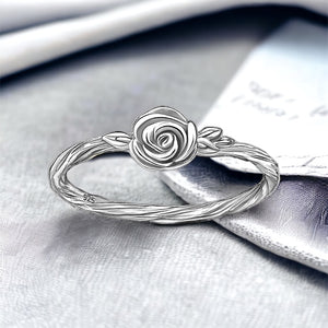 Wrap Rose Sterling Silver Ring