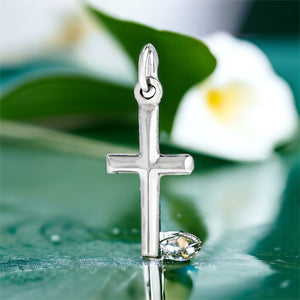 Sterling Silver Small Cross Pendant Necklace