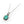 Petite Turquoise Sterling Silver Pendant Necklace