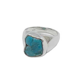 Kingman Turquoise Nugget Sterling Silver Ring