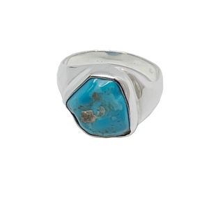 Kingman Turquoise Nugget Sterling Silver Ring