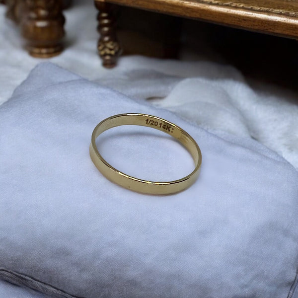 14k Gold Fill Simple Band Ring