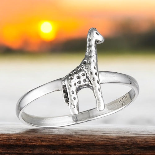 Giraffe Sterling Silver Ring