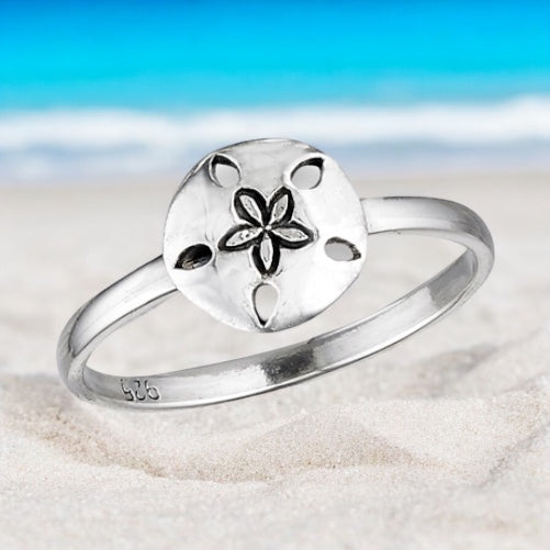 Sand Dollar Sterling Silver Ring