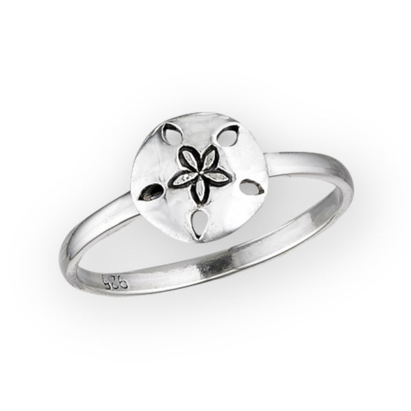 Sand Dollar Sterling Silver Ring