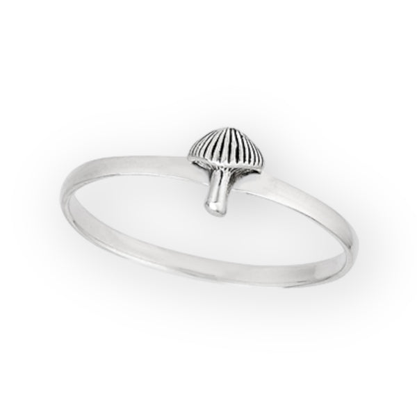 Magic Mushroom Sterling Silver Ring