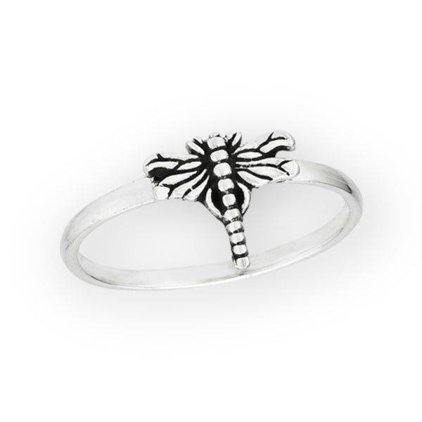 Mystical Dragonfly Sterling Silver Ring